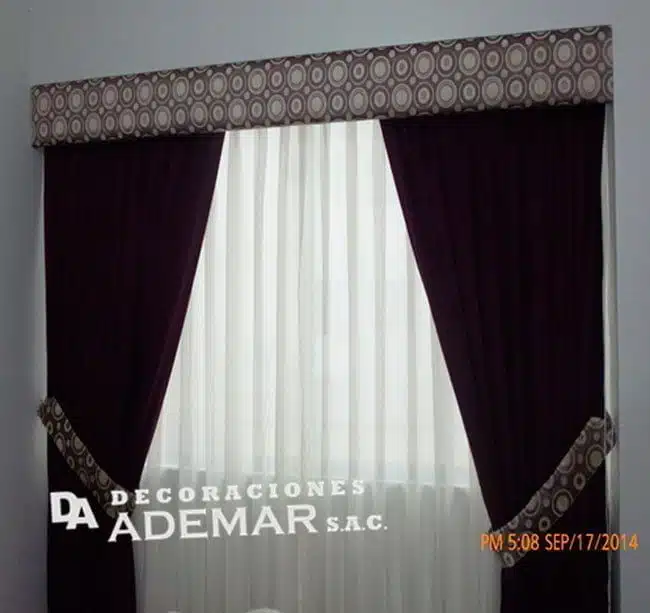 cortinas con cenefa