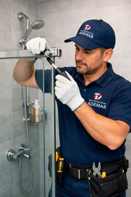 mantenimiento de mamparas y puertas de duchas en lima peru