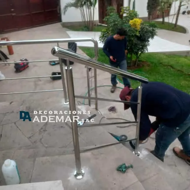 barandas de acero instalado por ademar en molina