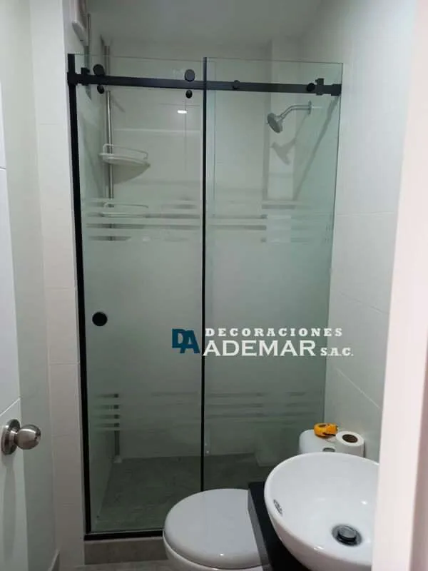 mampara para ducha euro negro