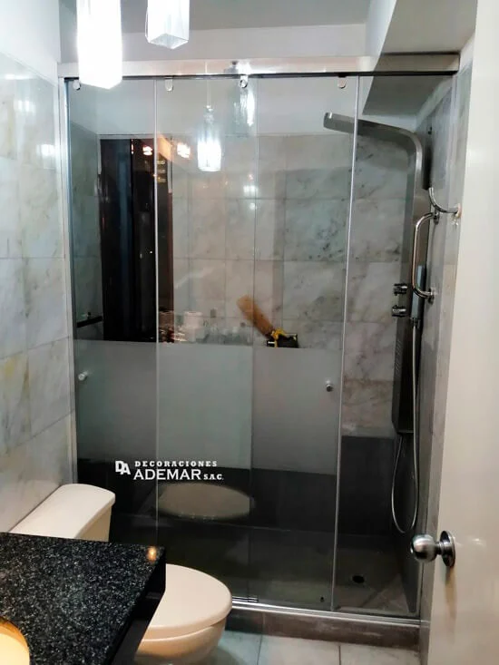 puertas de duchas en vidrio templado